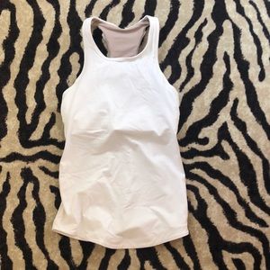 White lulu lemon workout tank